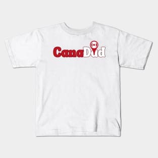 CanaDad , Canada Day, Proud to be Canadian ,Canadian Dad, Gift for Father Birthday, Canada Day Celebration Kids T-Shirt